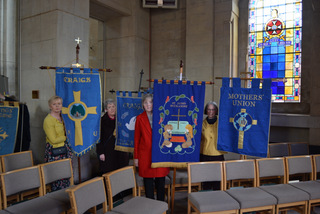 Some of the branch banner bearers.